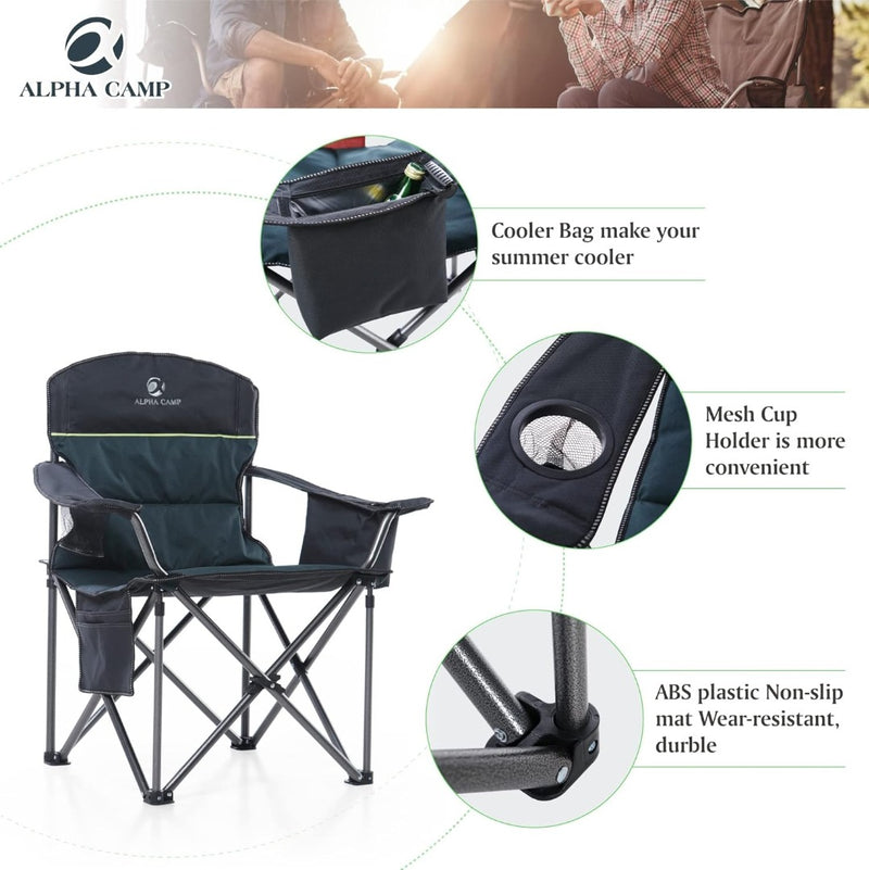 Camping Chair Folding Camp Chair for Adults Oversized Heavy Duty Camping Chair