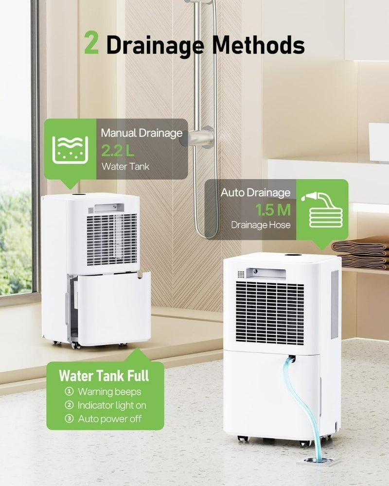 12L Dehumidifier with Auto-off Auto Defrost Timer large water Tank