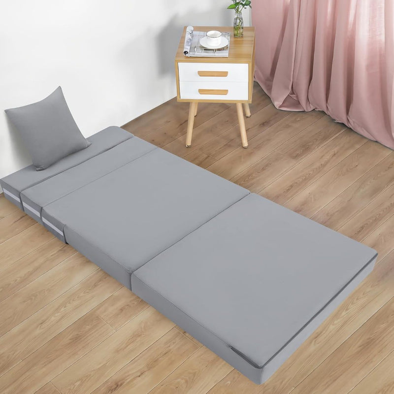 Folding Mattress Single 190x90x11cm Grey