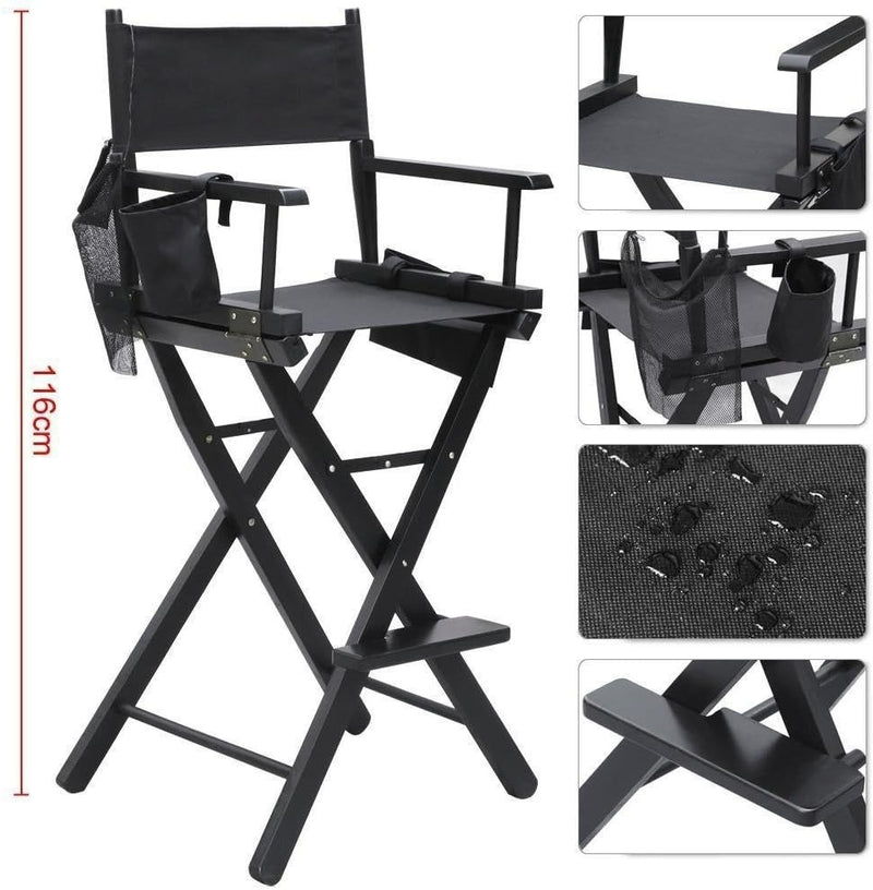 Artist telescope Director Chair-Heavy Duty Portable Folding Makeup Artist chair.