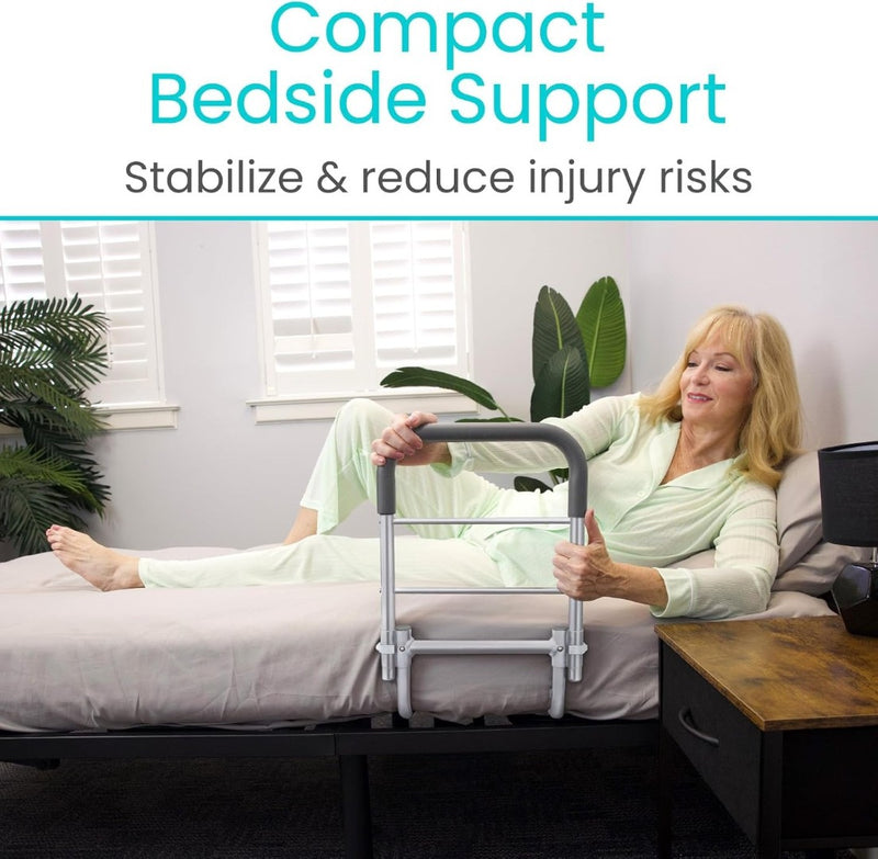 Compact Bed Rail Adjustable Silver