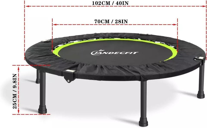 Fitness Trampoline 40" Foldable Rebounder