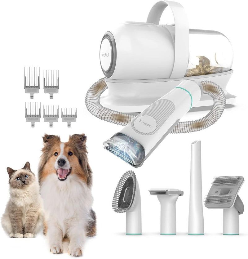 Neabot P1 Pro 13000PA Dog Grooming Vacuum Kit, Suction 99% Pet Hair, 52dB Silent