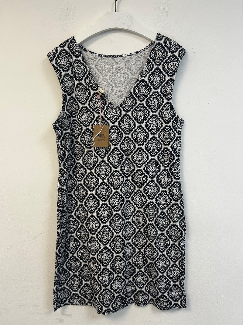 BODEN Sleeveless Jersey Shift Dress Size UK 12