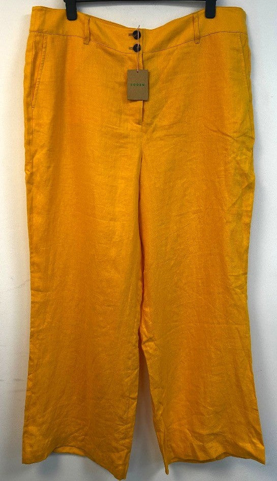 BODEN Westbourne Linen Trousers UK 22L w/Fault