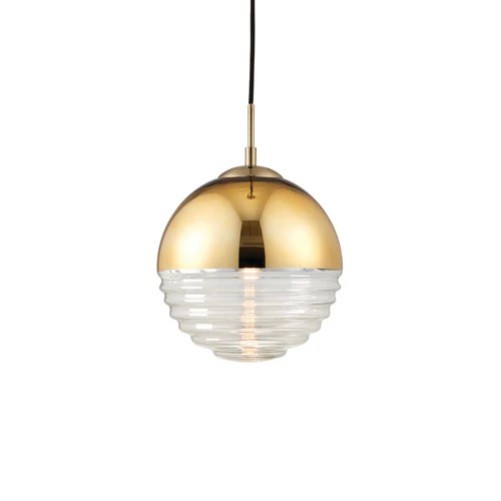 Pendant Light 25cm Diameter Gold Effect