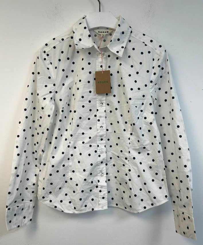 BODEN Saskia Stretch Cotton Shirt Size 12P Petite