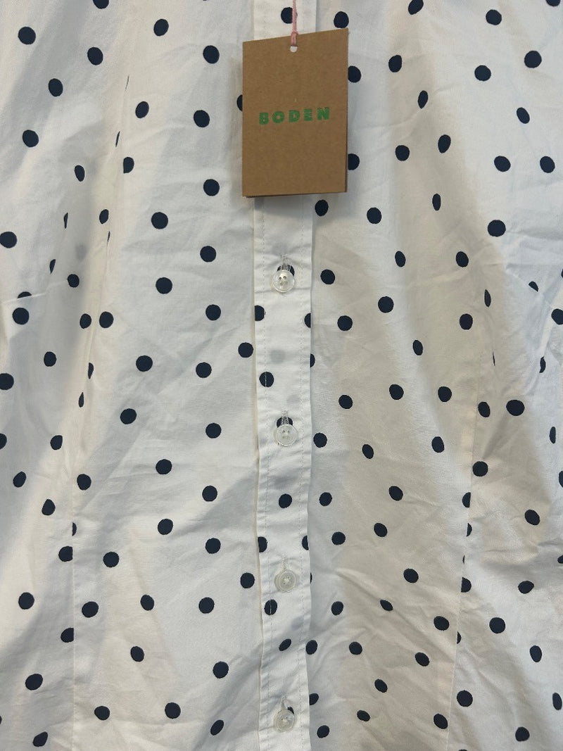 BODEN Saskia Stretch Cotton Shirt Size 12P Petite