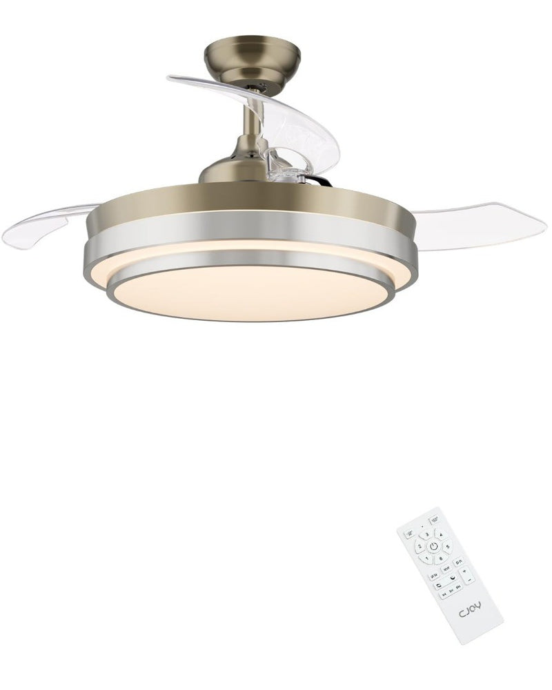 Ceiling Fan with Retractable Blades