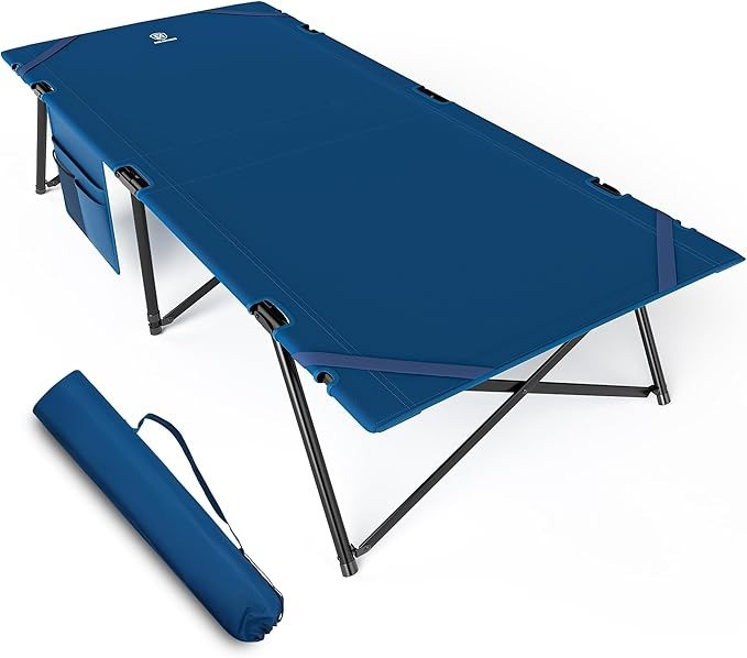 Camp Bed for Adults Folding Camp Beds with Side Pocket Heavy Duty Camp with bag