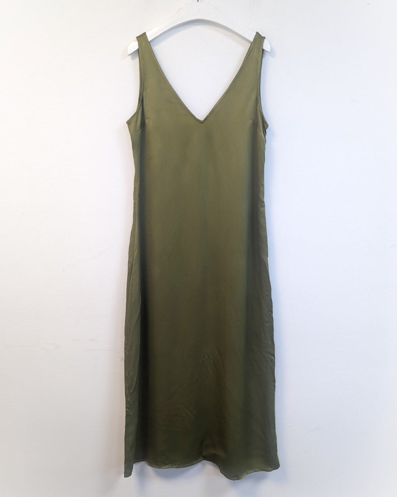 BODEN Satin Slip Maxi Dress UK 12P