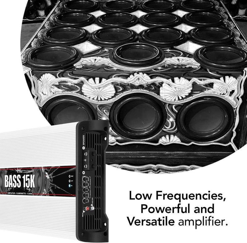 Taramps BASS 15K 1 Channel 15000 watts RMS Sub-bass and Bass Responses