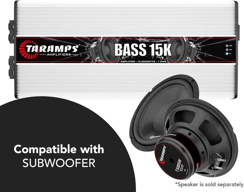 Taramps BASS 15K 1 Channel 15000 watts RMS Sub-bass and Bass Responses