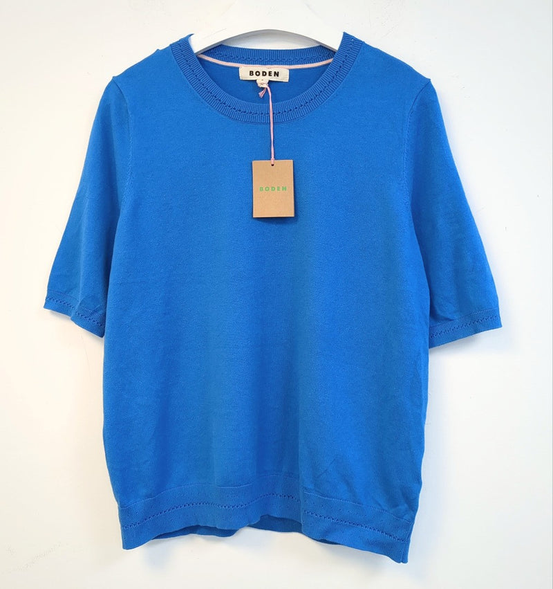 BODEN Catriona Cotton Crew T-Shirt M UK 12-14