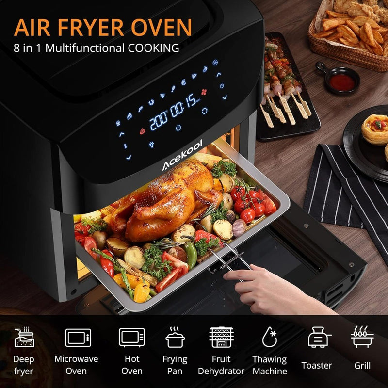 Air Fryer Oven Digital Acekool FT1 18L Large Oil Free Touch Screen 1800W Mini Ov