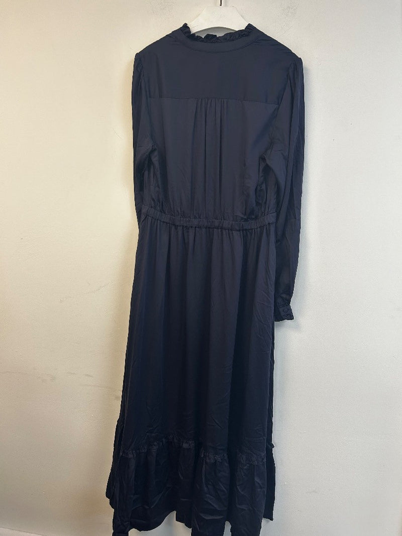 BODEN Pleat Detail Satin Midi Dress Size UK 12R NWT w/Fault