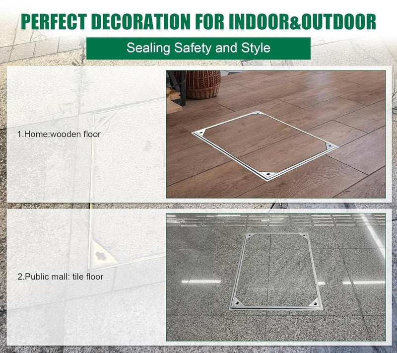 Recessed Manhole Cover Overall Size 600 x 450mm