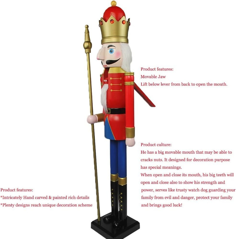 4ft Nutcracker Red 120cm 48"