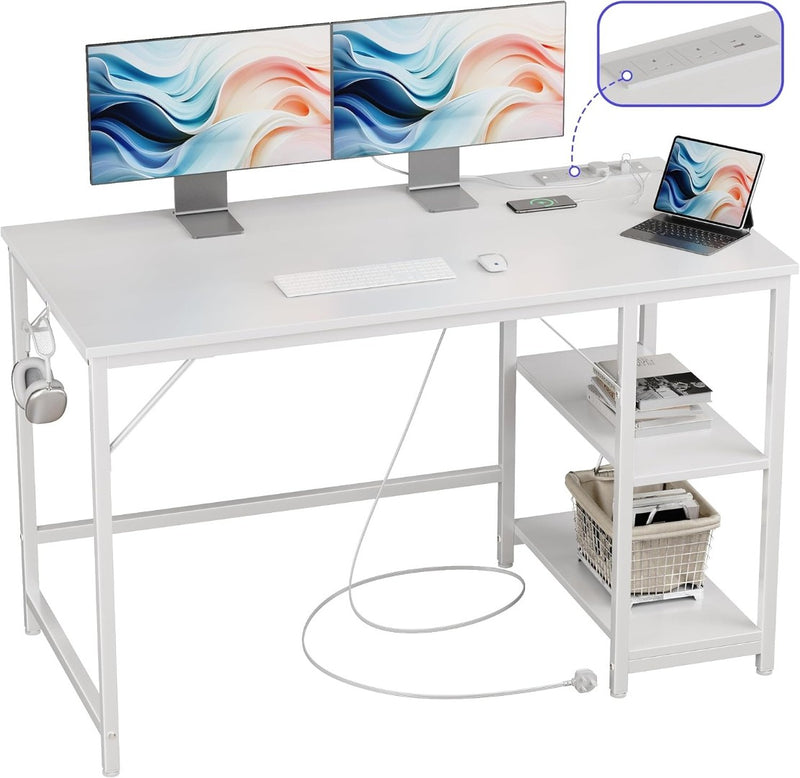 Computer Desk 120cm with Power Outlets