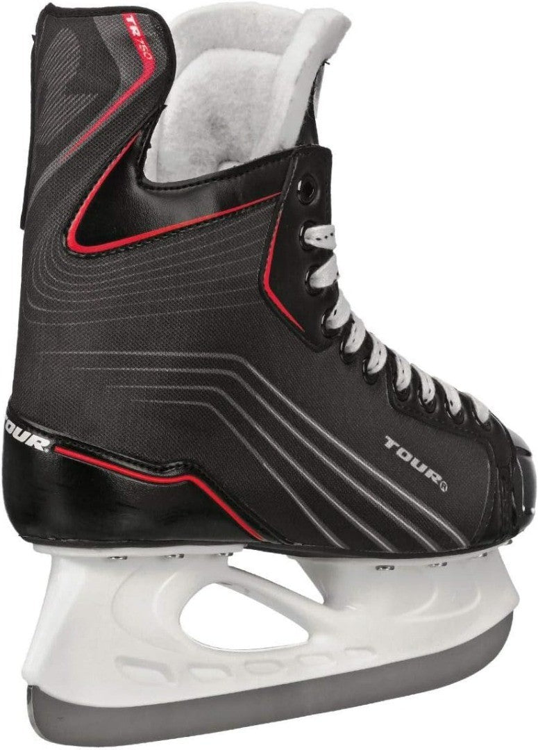 Tour TR-750 Men’s Ice Hockey Skates with Firm Ankle Support & Stainless Steel Bl