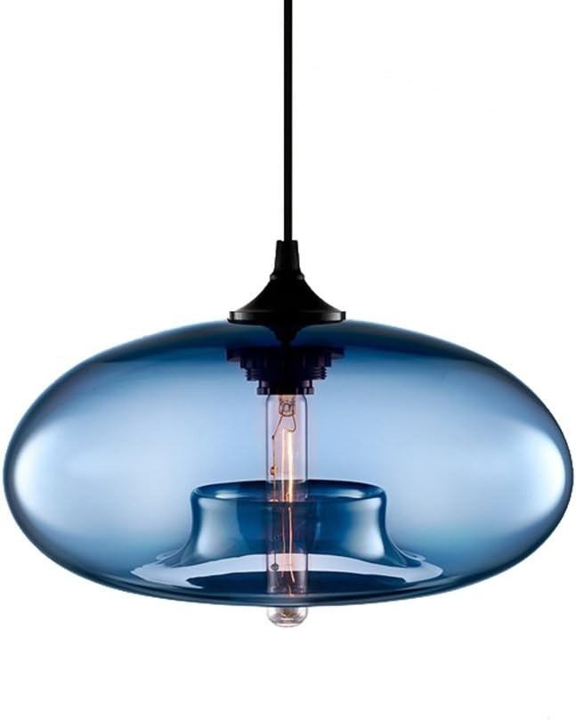 Industrial Vintage Chandelier E27 Pendant Light Dark Blue