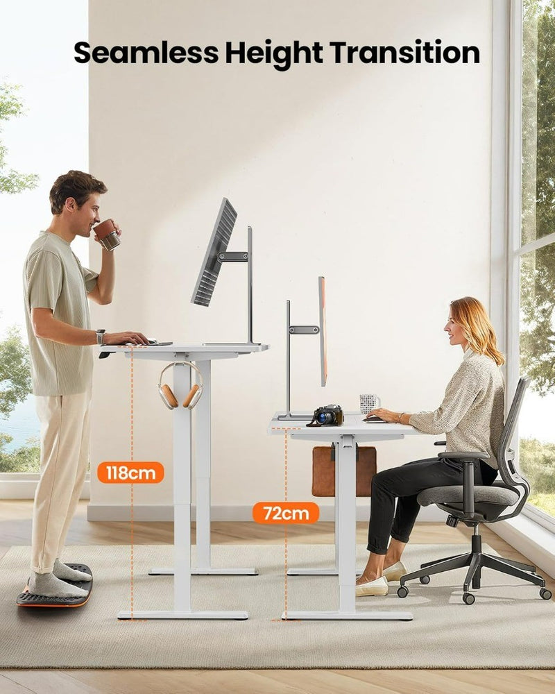 white Electric Standing Desk-ErGear