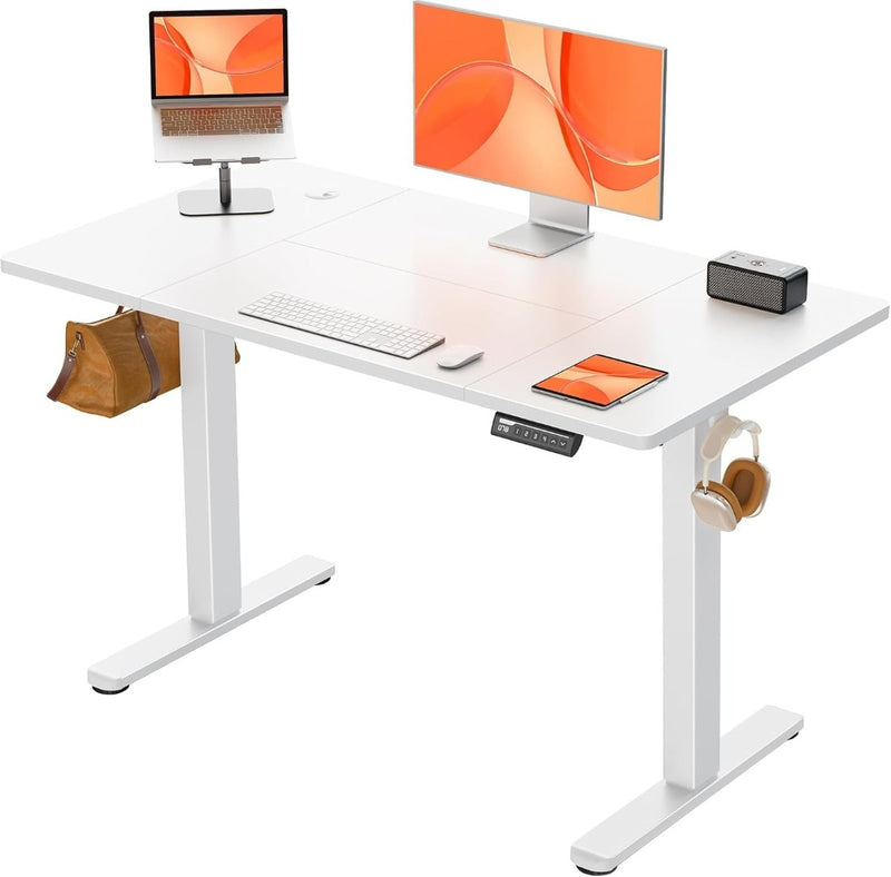 white Electric Standing Desk-ErGear