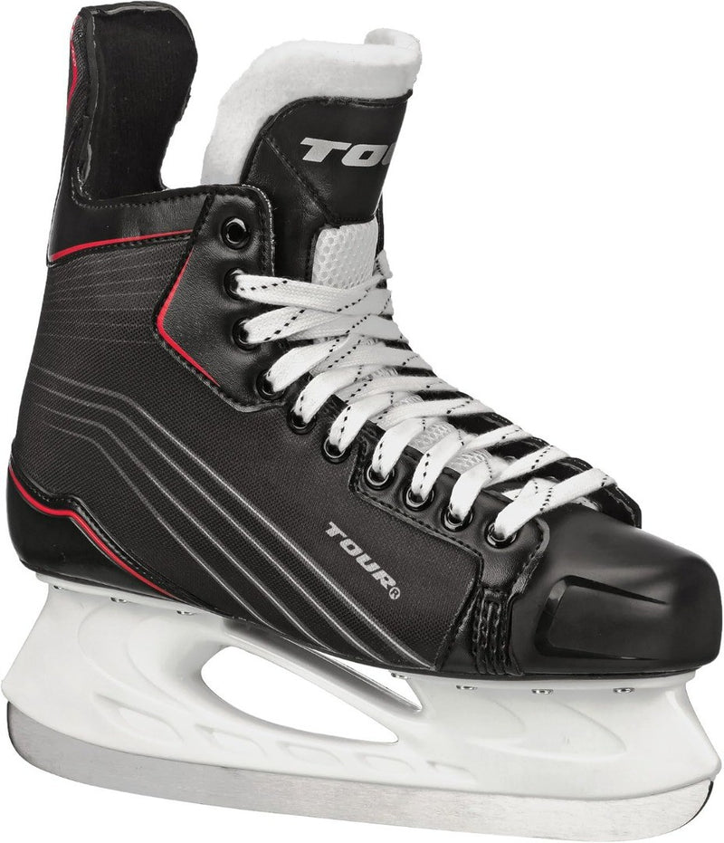 Tour TR-750 Men’s Ice Hockey Skates with Firm Ankle Support & Stainless Steel Bl