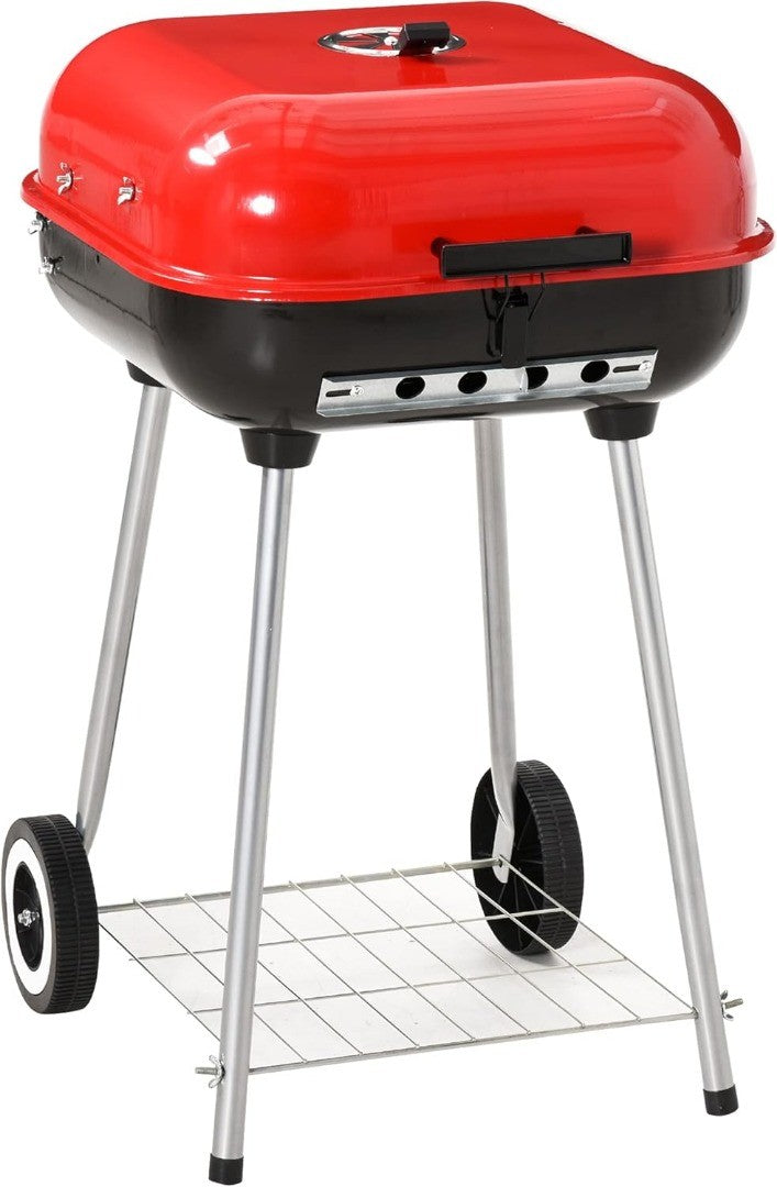 Barbecue BBQ Grill with Lid and Wheels