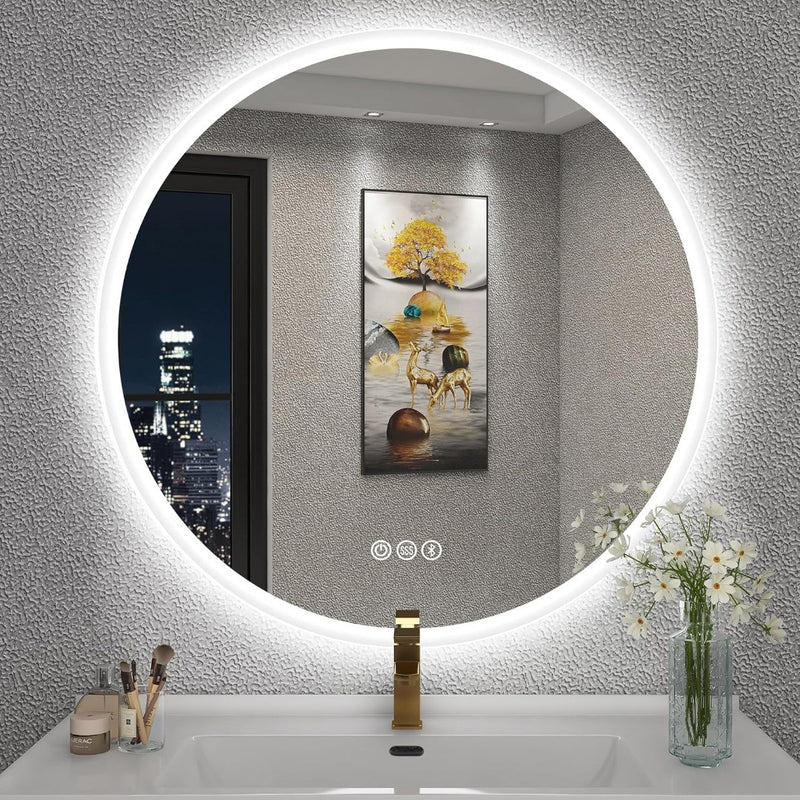 Bathroom Mirror with Bluetooth 60cm LED