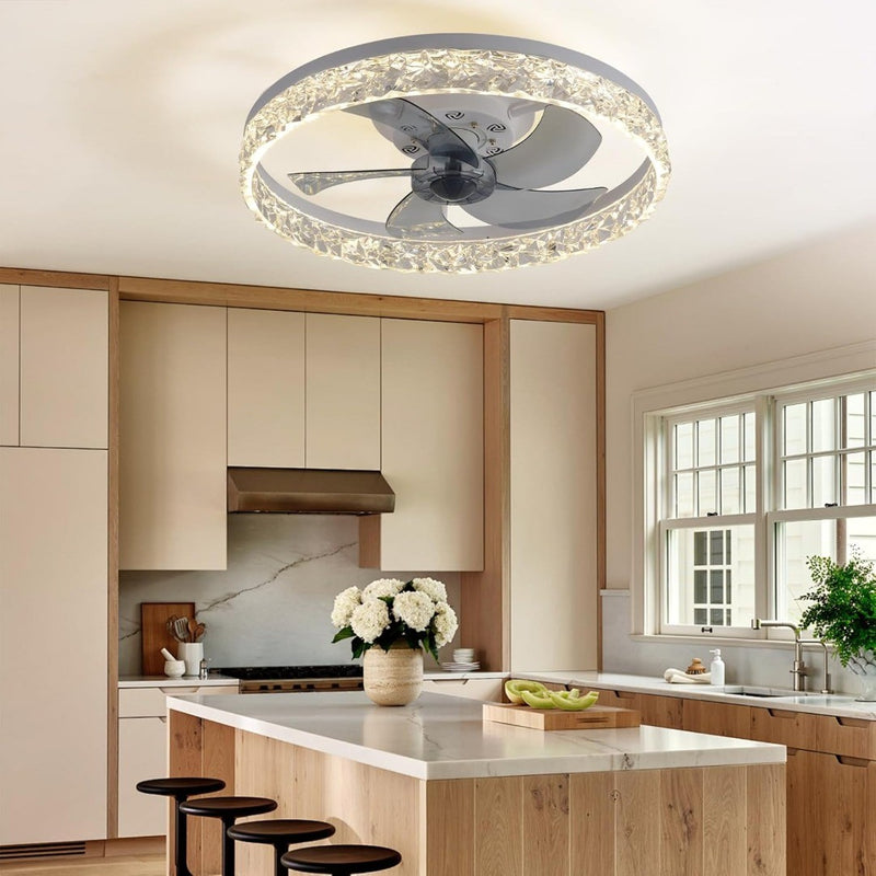 Modern LED Ceiling Fans with Lights