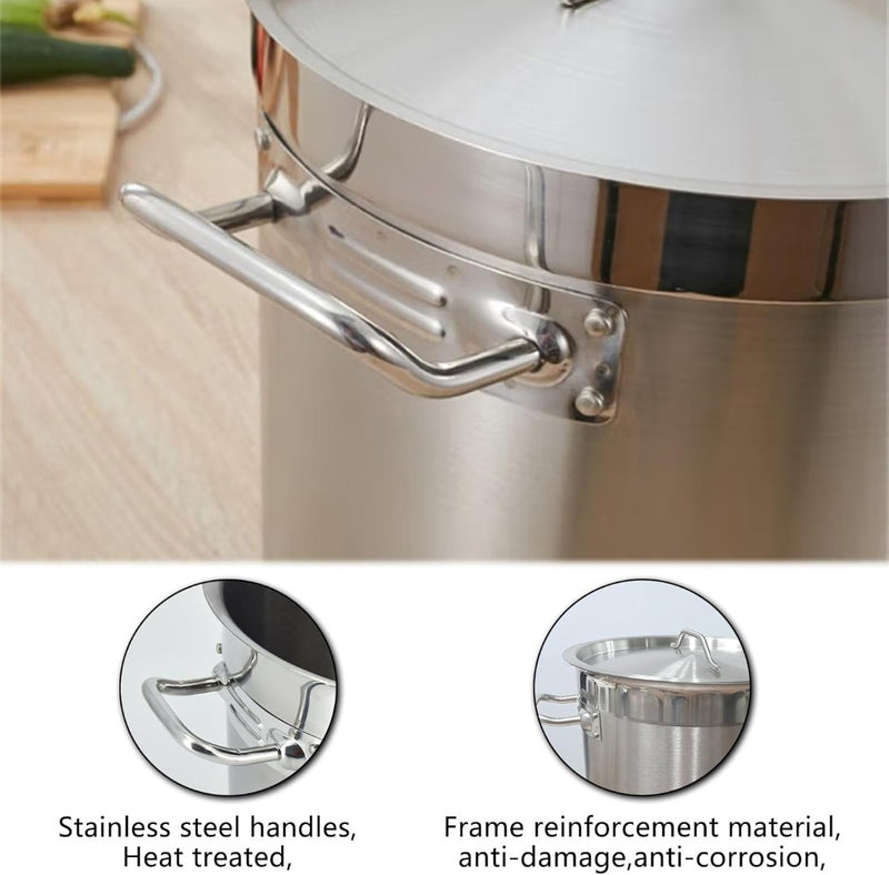 36L Stock Pot Stainless Steel