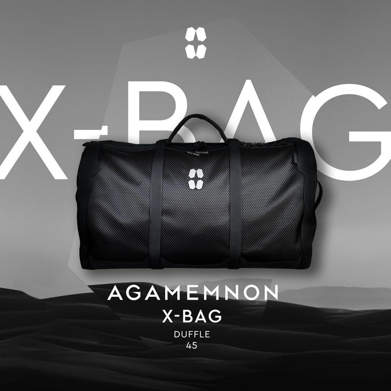 Sports Duffle Bag -AGAMEMNON X-Bag 45L–Space Edition (Black) –Durable, Style