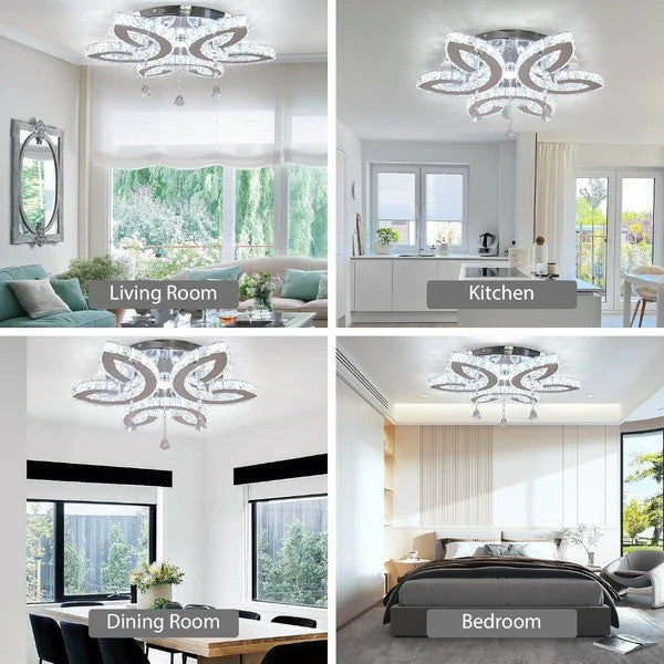 Modern Crystal LED Chandeliers Ceiling Light