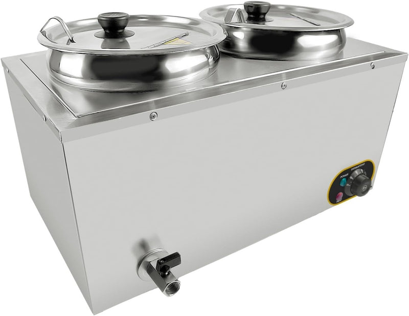 Bain Marie 11L x2 Containers with Lid