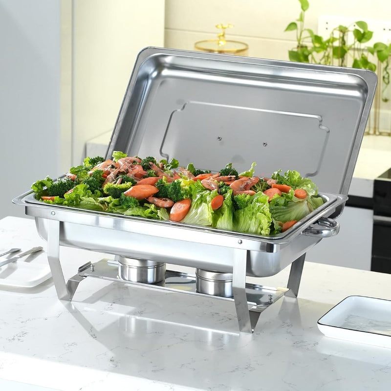 Chafing Dish Set of 2 with Fuel Holders 9L