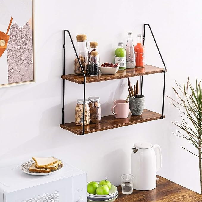 Floating Shelves Wall Shelf Outdoor 60x20x53cm Shelving Unit for Wall Plant