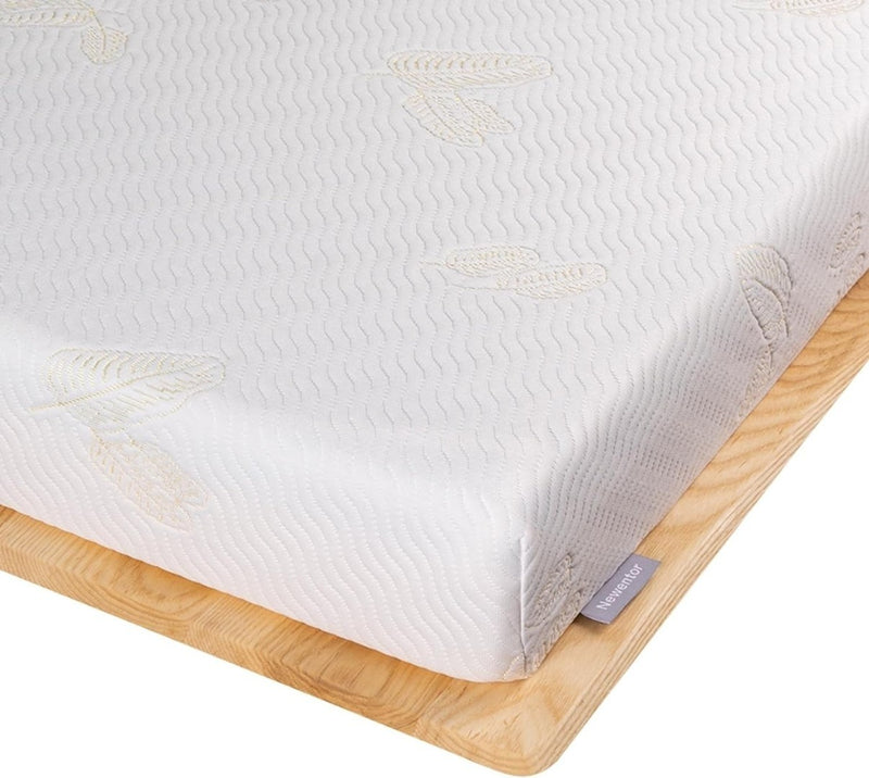 Dual-Layer Mattress Topper Luxury Firm King 150x200x7cm White