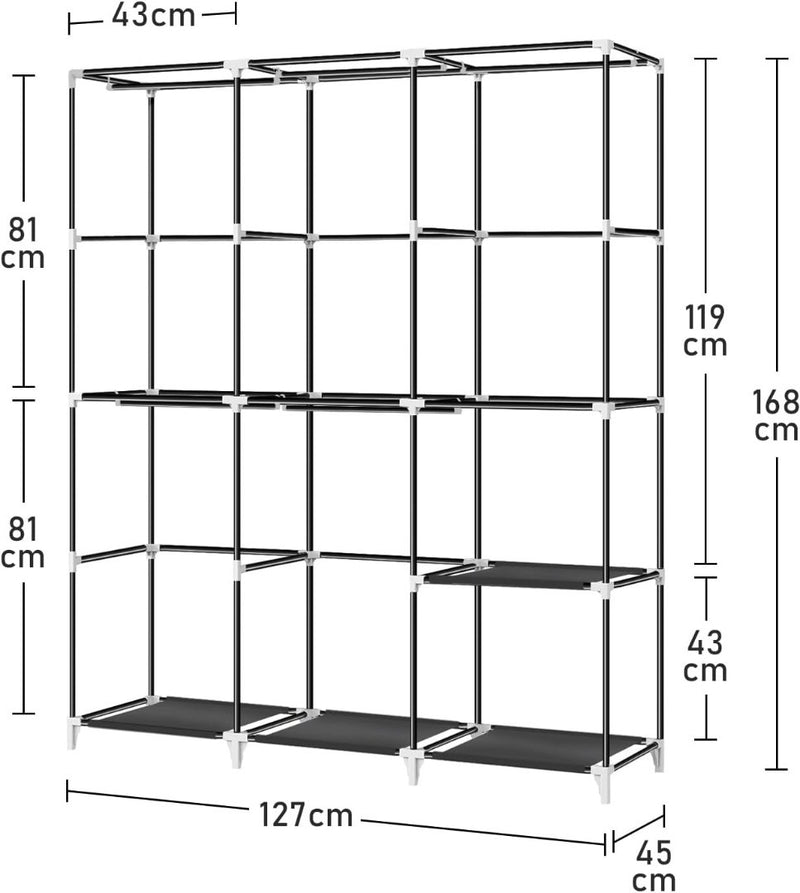 Portable Wardrobe Portable Closet for Hanging Clothes Closet