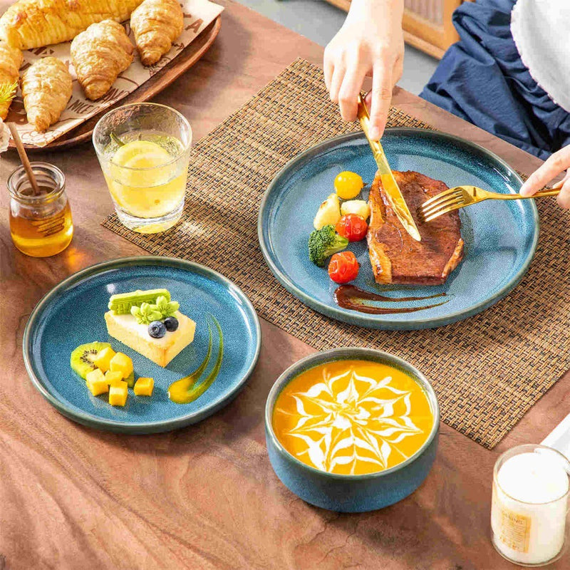 Vega 18 Piece Reactive Glaze  Dinnerware Set FOR 6