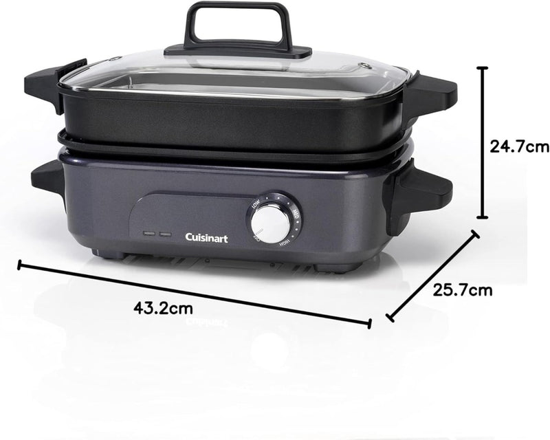 Cuisinart Cook In 5 in 1 Multi Cooker, Grill, Sear,Steam,Slow Cooker