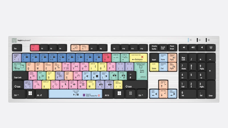 PC Slim Line Keyboard, USB, Adobe Premiere CC