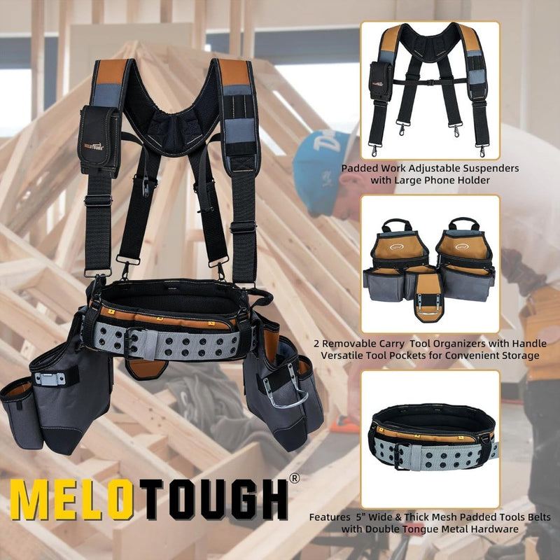 28-Pocket Pro Framer's rig Combo Apron Tool Belt