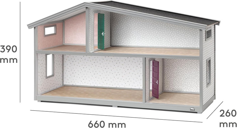 Expandable Doll House for Boys and Girls, Kids 2 Storey Dollhouse