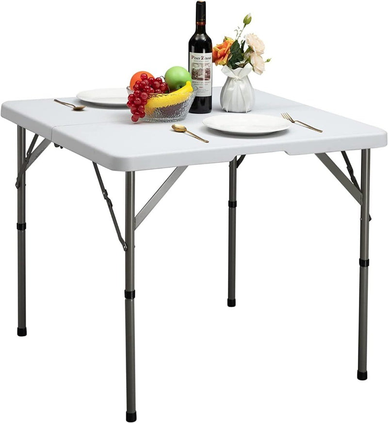 Square Folding Table Camping Table 2.8FT/87cm,