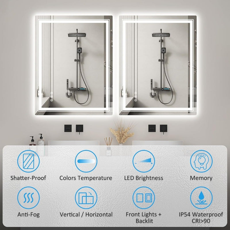 Bathroom Mirror with LED Lights