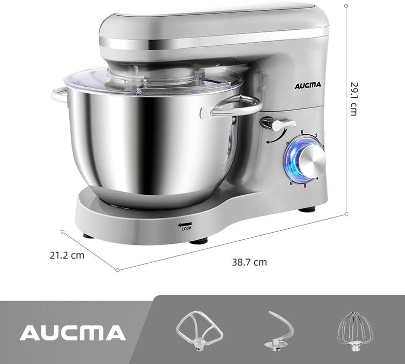 Stand Mixer 6.2L Shinny Silver 1400W