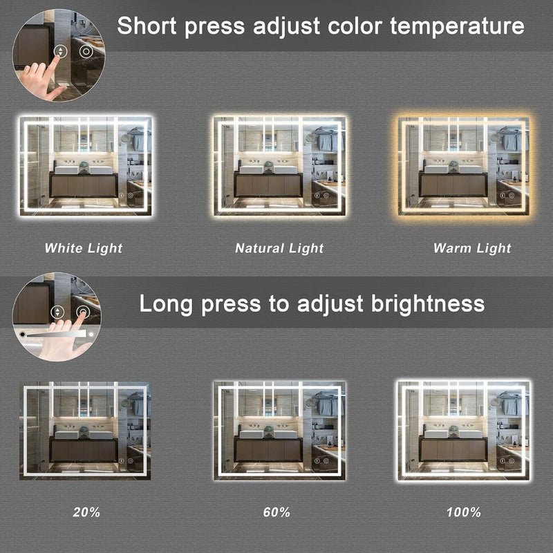 Mirror LED 500 * 700 mm Horizontal/Vertical