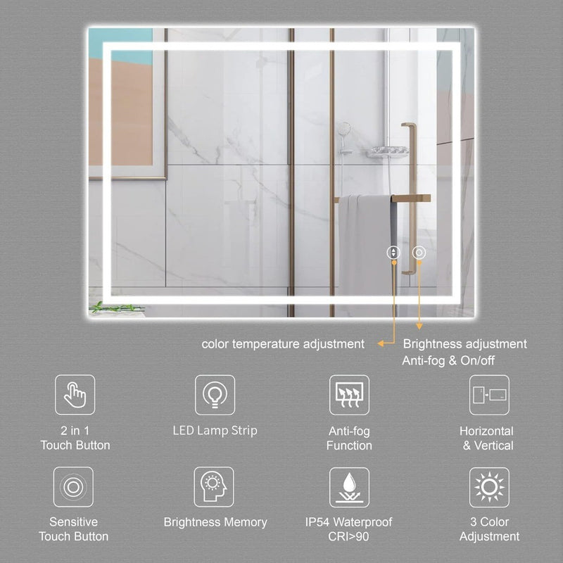 Mirror LED 500 * 700 mm Horizontal/Vertical