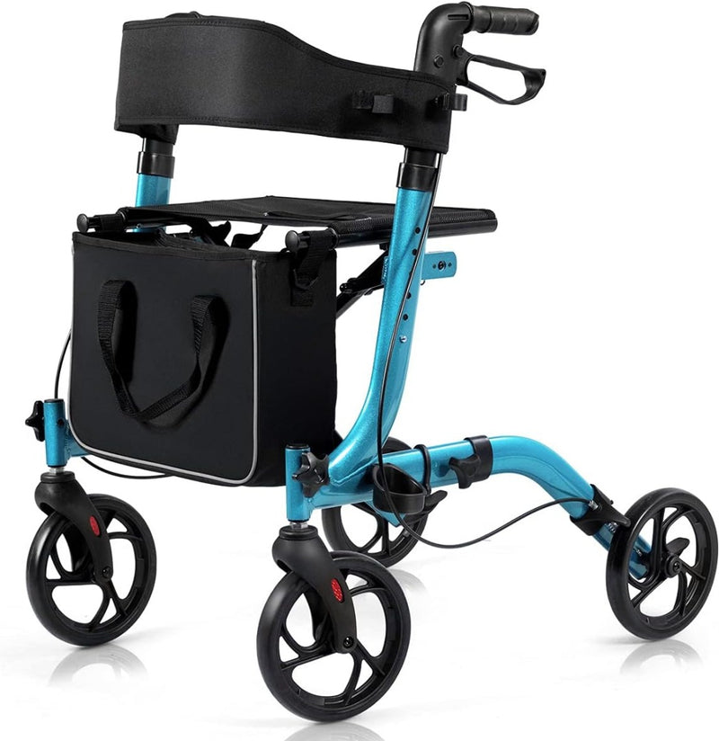 Folding Rollator 4 Wheels Mobility Walker